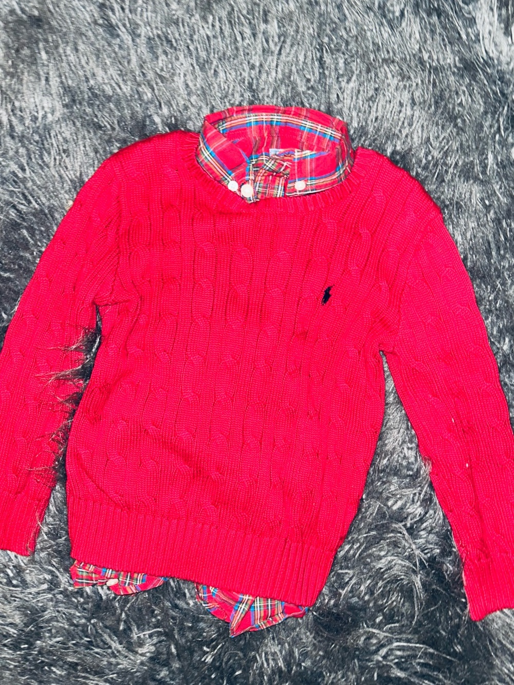 Ralph Lauren Polo Red Knit Sweater, size 5